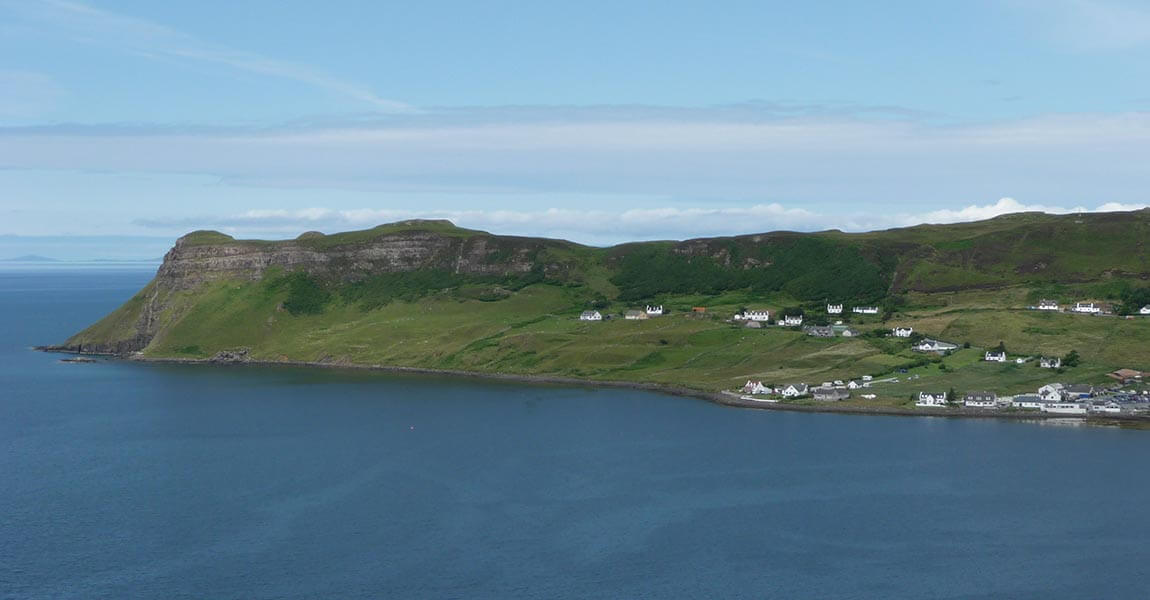 Fährort Uig - Abfahrtsort zu den äußeren Hebrideninseln Harris und South Uist