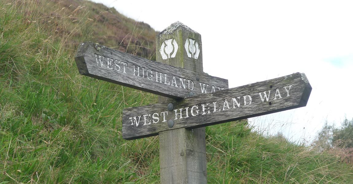 West Highland Way Wegweiser